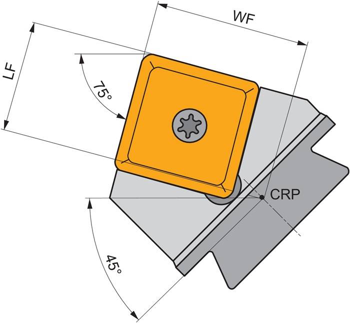 Schwerlast-Drehkopf ISO KHS-SBCR 38-A Funktions-L. 36mm Rechtslauf PRAMET