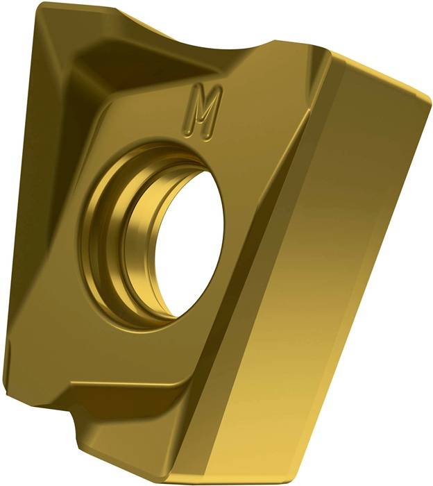 Fräswendeschneidplatte ISO LNGX 120516ER-M:M8330 D.4,5mm PVD beschichtet Gold