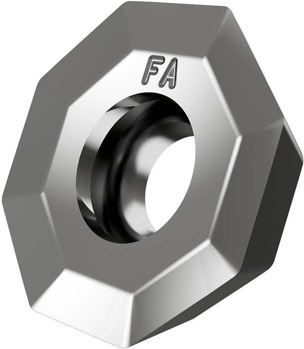 Fräswendeschneidplatte ISO OEHT 0604AEFR-FA:HF7 Bohrungs-D. 5,5mm Farbe Silber