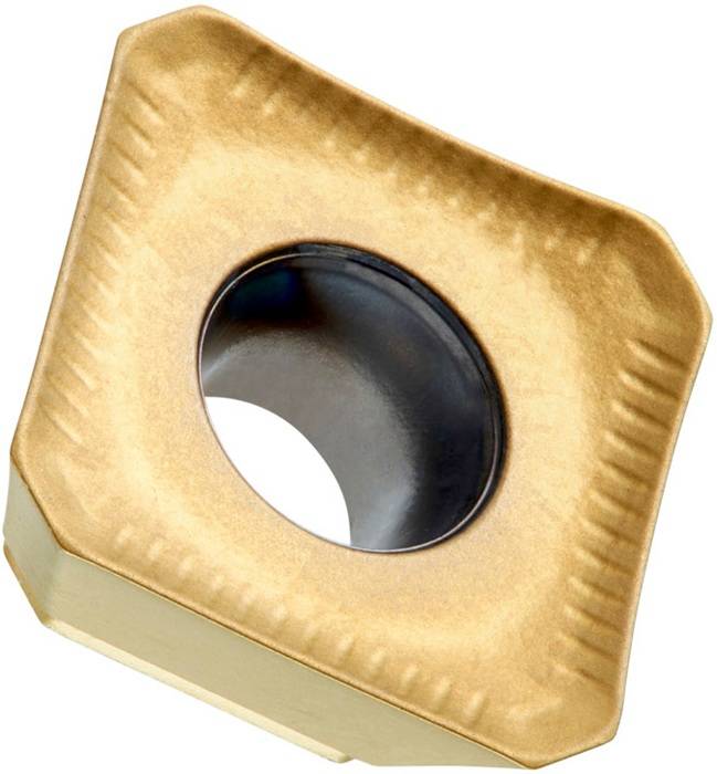 Fräswendeschneidplatte ISO SEMT 09T3AFSN:M8330 D.3,5mm PVD beschichtet Gold