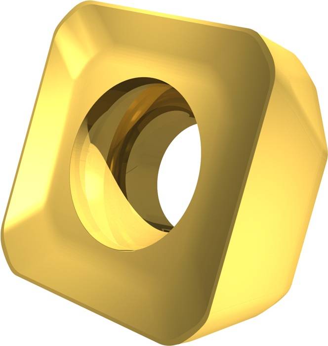 Fräswendeschneidplatte ISO SNMT 1205AZSR-R:M8330 D.5,2mm PVD beschichtet Gold