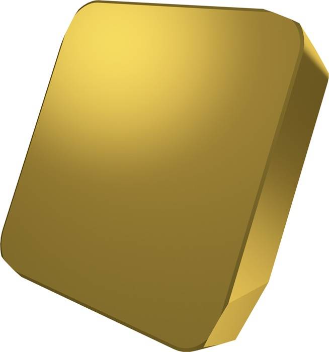 Fräswendeschneidplatte ISO SPKN 1504EDSR:M8340 Tiefe 13mm PVD beschichtet Gold
