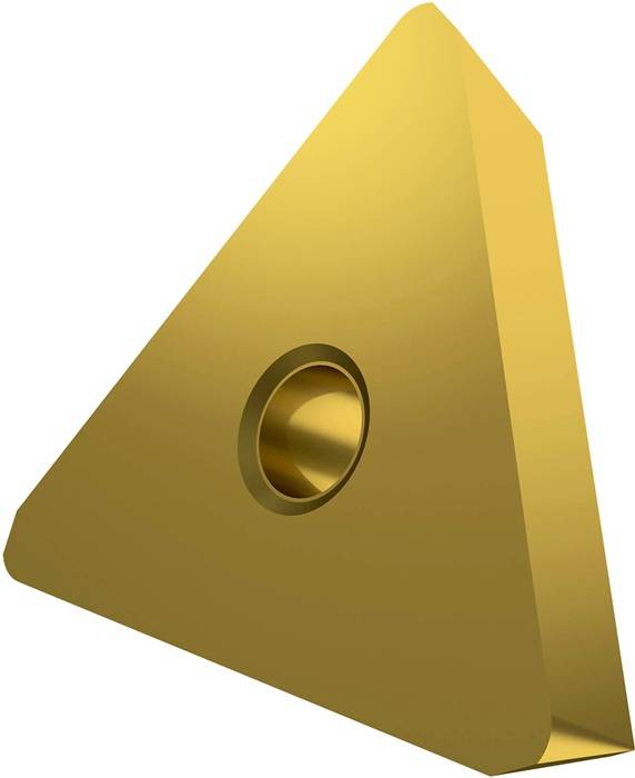 Fräswendeschneidplatte ISO TPKN 2204PDER:M8340 Tiefe 17mm PVD beschichtet Gold