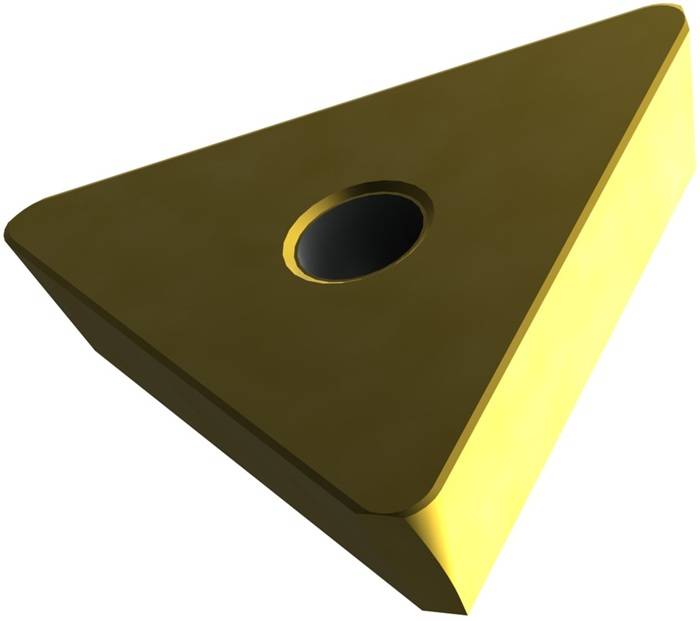 Fräswendeschneidplatte ISO TPKN 1603PDSR:M8330 Tiefe 12mm PVD beschichtet Gold
