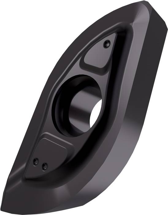 Fräswendeschneidplatte ISO ZP 20ER-R:M8345 Bohrungs-D. 4mm PVD beschichtet