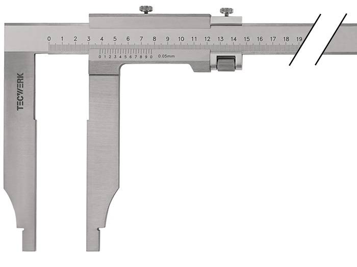 Werkstattmessschieber DIN 862 500mm Schnabel-L.150mm TECWERK