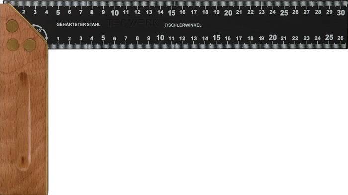 Schreinerwinkel Schenkel-L.300mm m.Gehrung Kurzer Schenkel 170mm TECWERK
