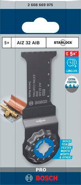 Tauchsägeblatt AIZ 32 AIB B.32mm Eintauch-T.50mm 10 St.Starlock BOSCH