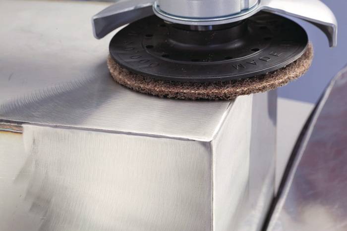 Schleifvliesscheibe D.125mm very fine blau ungelocht TECWERK