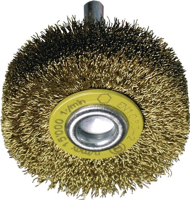 Rundbürste D.70mm Drahtstärke 0,2mm MS 18mm 15000min-¹ TECWERK