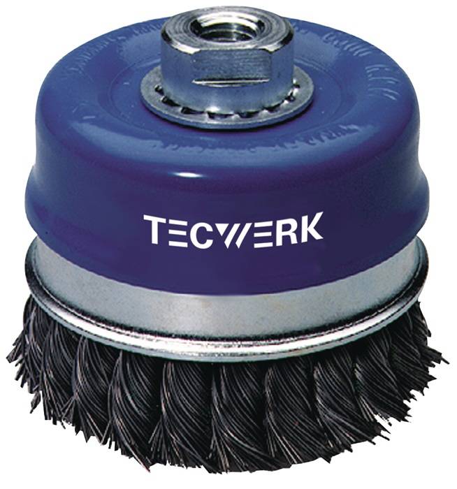 Topfbürste D.100mm Drahtstärke 0,5mm STA 8500min-¹ TECWERK