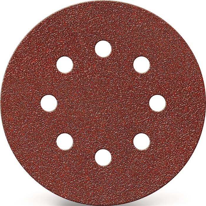 Haftschleifscheibe GLS 5 125mm K.80 f.HO/Metall Korund Lochanzahl 8 TECWERK