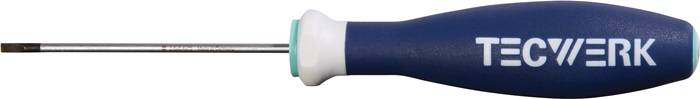 Schraubendreher Schneiden-B.5,5mm Klingen-L.125mm 3K-Griff Rundkl.TECWERK