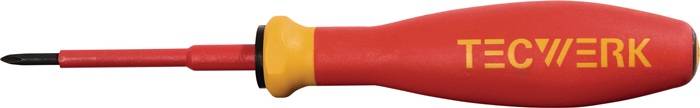 Schraubendreher Gr.PH 1 Klingen-L.80mm VDE isol.TECWERK
