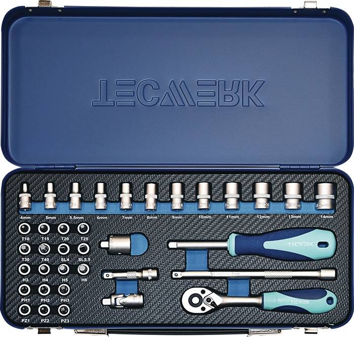 Steckschlüsselsatz 36-tlg.1/4 Zoll SW 4-14mm Z.20 6KT TECWERK