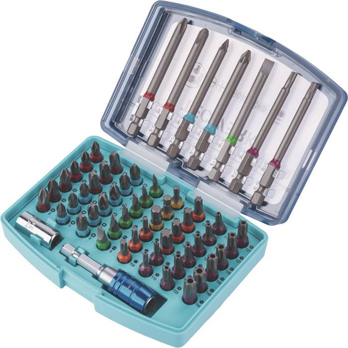 Bitsortiment 57-tlg.Schlitz/PH/PZD/TX/TX-BO/6Kt.TECWERK