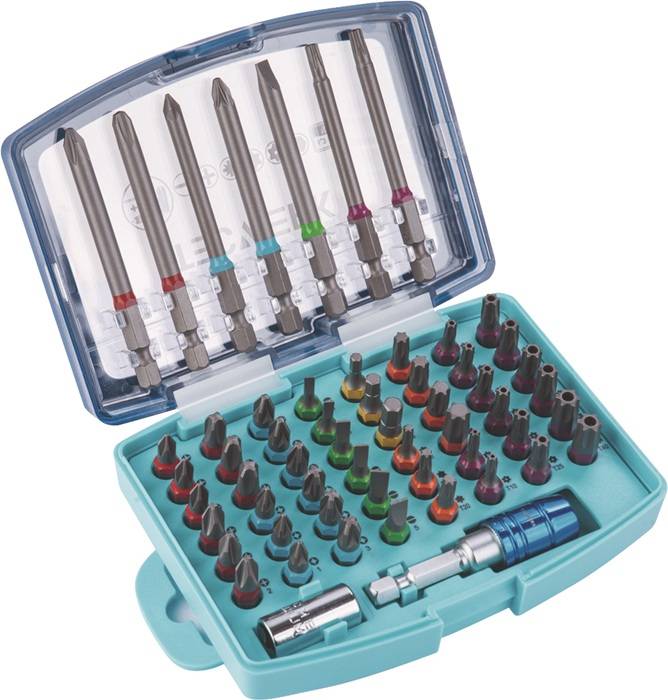 Bitsortiment 57-tlg.Schlitz/PH/PZD/TX/TX-BO/6Kt.TECWERK