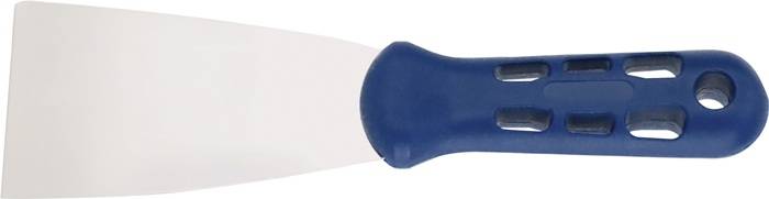 Malerspachtel B.40mm hochglanz-poliert Ku.flachoval,blau TECWERK