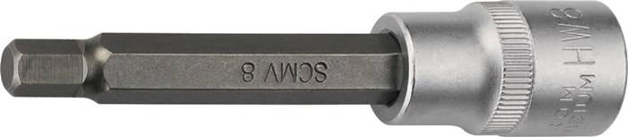 Steckschlüsseleinsatz 1/2 Zoll Innen-6-kant SW 10mm L.100mm TECWERK