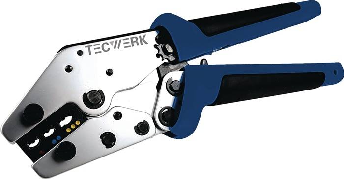 Crimpzange L.235mm 0,5-6 (AWG 20...10)mm² TECWERK