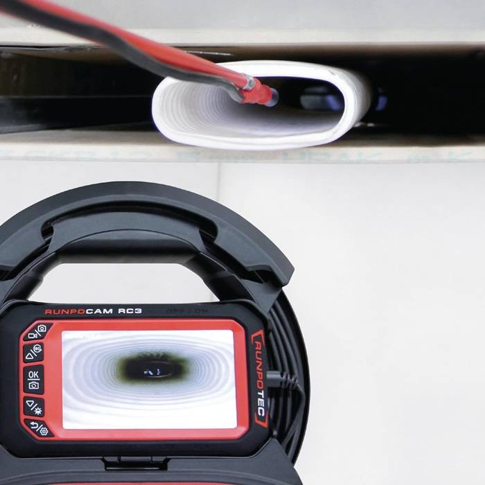 Rohrkamera RC 3 Kabel-L.15m Kamerakopf-D.13mm RUNPOTEC