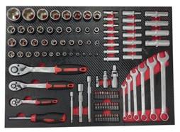 Wkz.wagen B683xT460xH853mm 300kg 7 Schubl.173-tlg.Stahlbl.NOW