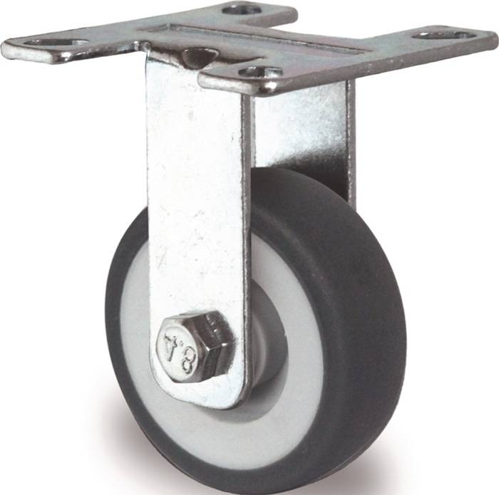 Bockrolle 100mm 100kg VG Gleitlager 77x67mm TECWERK