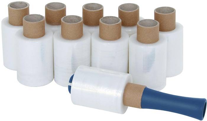 Stretchfolie Breite 100mm Länge 150m Stärke 20µ transparent TRANSPAK