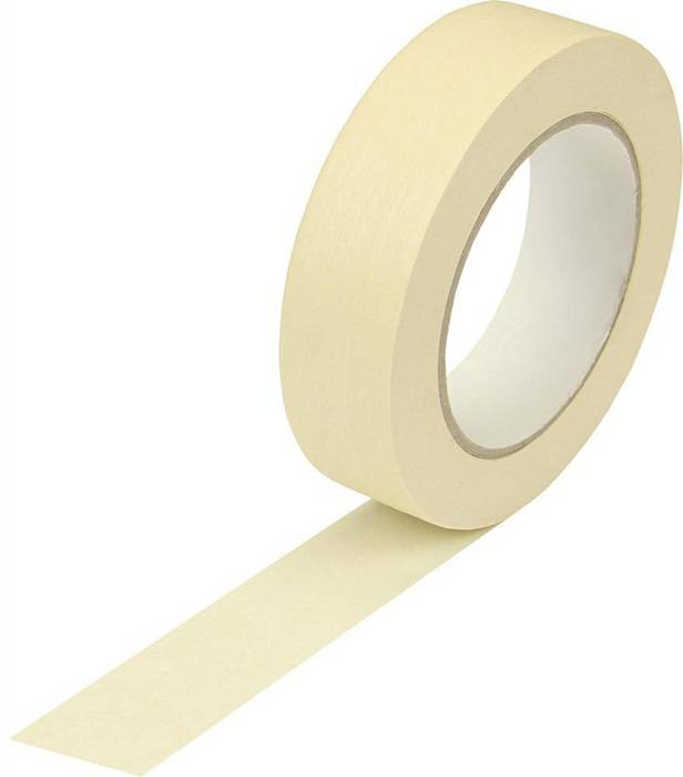 Kreppband Breite 30mm Länge 50m Stärke 125µ chamois flachkrepp TRANSPAK