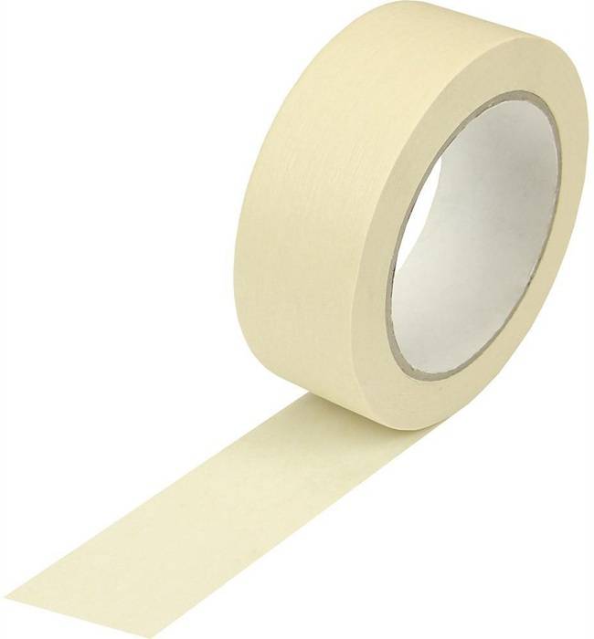 Kreppband Breite 38mm Länge 50m Stärke 125µ chamois flachkrepp TRANSPAK