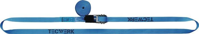 Zurrgurt DIN EN 12195-2 L.8m B.50mm m.Ratsche LC U 5000 daN TECWERK
