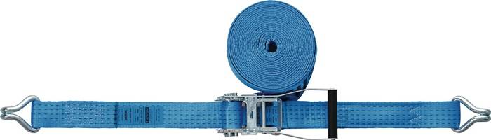 Zurrgurt DIN EN 12195-2 L.10m B.50mm m.Ratsche+Spitzh.LC U 5000 daN TECWERK