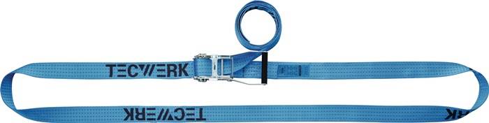 Zurrgurt DIN EN 12195-2 L.8m B.25mm m.Ratsche LC U 800 daN TECWERK