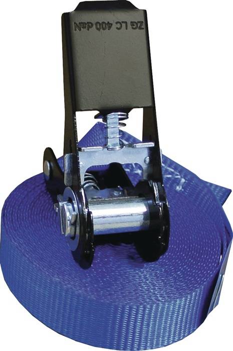 Zurrgurt DIN EN 12195-2 L.8m B.25mm m.Ratsche LC U 800 daN TECWERK
