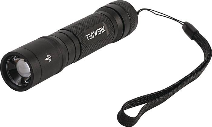 LED-Taschenlampe 1000 lm Li-Ion 205m TECWERK