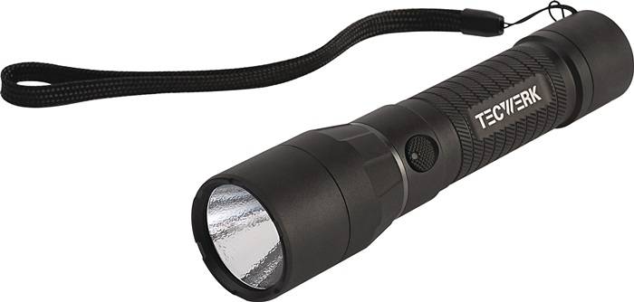 LED-Taschenlampe 100-3000 lm High Performance Torch Li-ion schwarz TECWERK