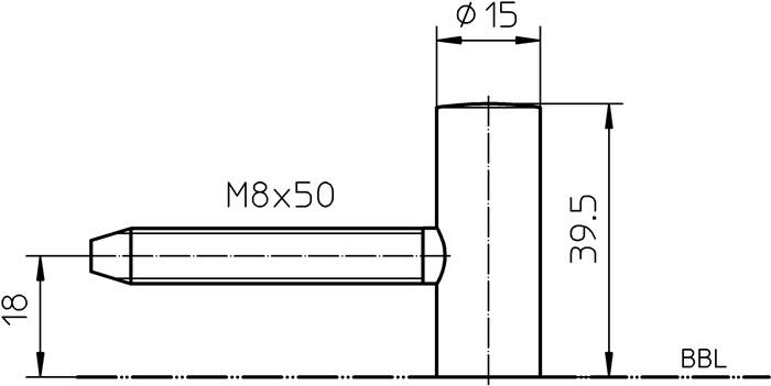 Flügelteil V 0020 2-tlg.STA vern.SIMONSWERK