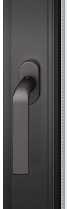 Fenstergriff 34 1267 Alu.24-38mm schwarz elox.m.Rastung FSB