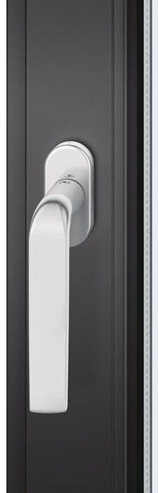 Fenstergriff 34 1267 VA 24-38mm VA f.matt m.Rastung FSB