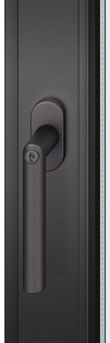 Fenstergriff 34 1076 Alu.30-35mm schwarz elox.m.Rastung FSB