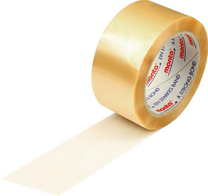 Klebeband monta 201 Breite 50mm Länge 66m S.54µ PVC transparent leise TRANSPAK