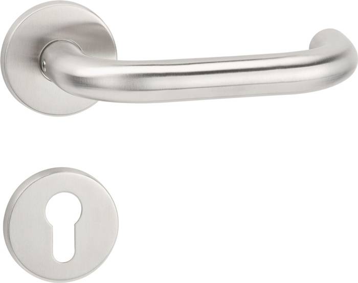 Drückergrt.Basic 01 VA 60 VA ma U-Form PZ DIN L/R fl.D/K 30 TECWERK