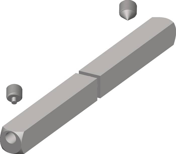 Panikstift NW-400-90 4-KT.9mm geteilter Vollstift TECWERK
