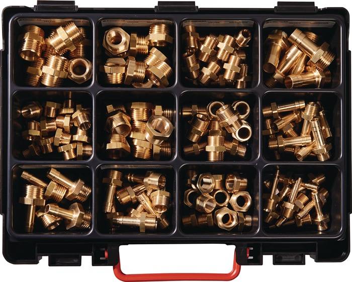 Sortimentsbox Messingdrehteile 120-tlg.TECWERK