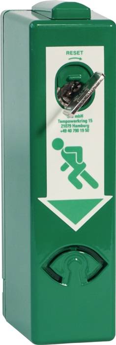 EH-Türwächter 990 000 BUE m.Batterieüberwachung grün lack.Basis GFS