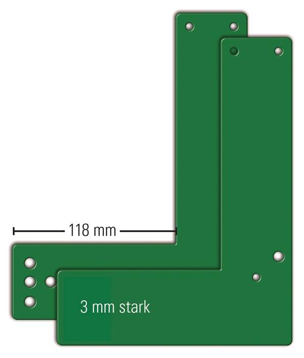 Montagepl.991 770 Mont.an Stahl- u.HLT EH-Türwächter DIN L/R L170xB205mm GFS
