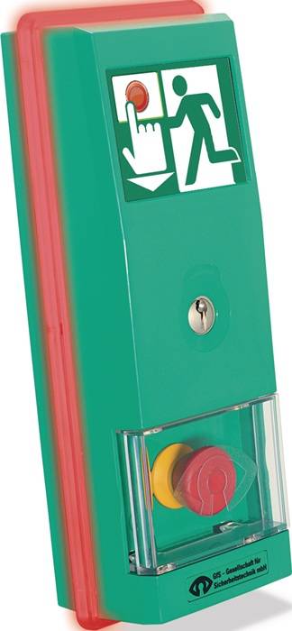 Steuerterminal m.Netzteil,Aufputz,m.Display Überwachung v.Türen Ku.grün GFS