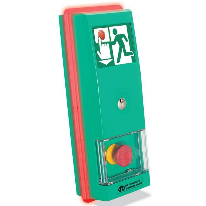 Steuerterminal m.Netzteil,Aufputz,m.Display Überwachung v.Türen Ku.grün GFS