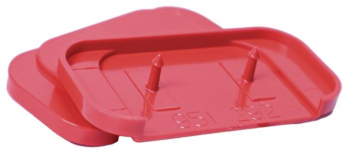 Ersatzoberplatte Typ K Ersatzteil f.Haube Typ K 1 Macrolon-Kunststoff rot GFS