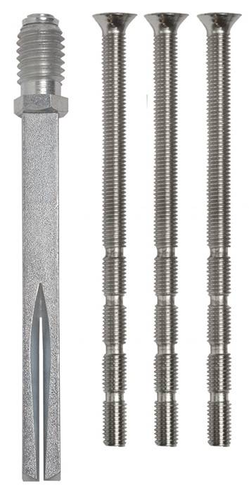 Rollenschraubwechselstift 4-KT.8 STA verzinkt/vernickelt M12 u.M6 SCHNEGEL